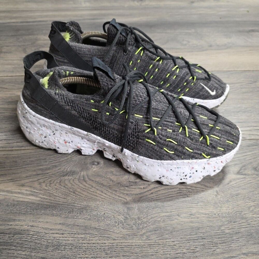 Nike Space Hippie 04 Shoes Mens Size 10.5 Gray Volt Crater Foam CZ6398-010